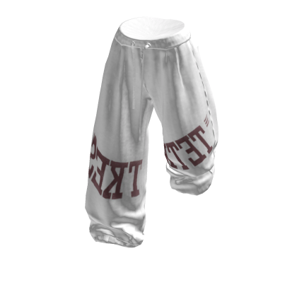 💜 Baggy Joggers Sweatpants Sportswear_White thumbnail