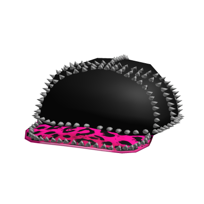 Pink Leopard Print Studded Cap Roblox item