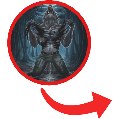 Alpha Wolf Red Circle