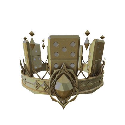 Gold Crystal Domino Gem Crown