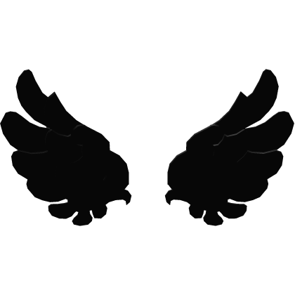 Cute Little Angel Wings in Black