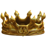 (CODE= 3747 )🟡24k Golden Hellfire Crown🟡