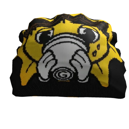 🌻Black Glo Gang Sun Exclusive Beanie🌻 | Roblox Item