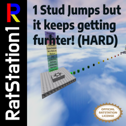 1 Stud Jumps but it keeps getting furhter! (HARD)