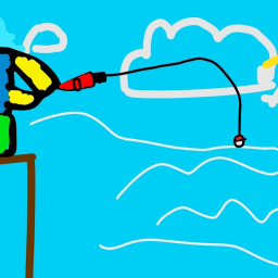 fishing game but you catch fruits
