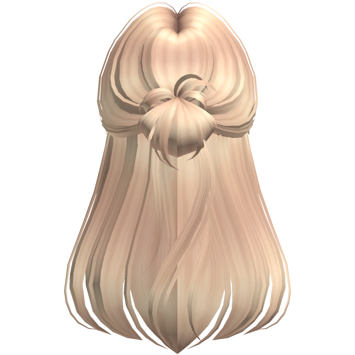 Sleek Layered Half-Up Bun (Blonde)