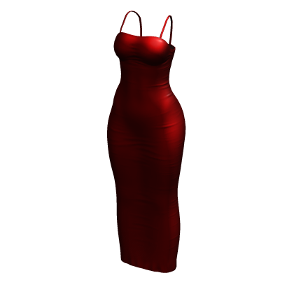 Slip Dress Red Long Baddie Tight Chibi Chic Y2K