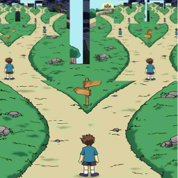 a fork in the road