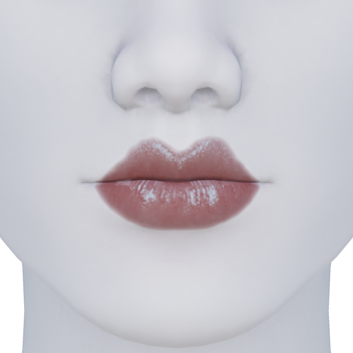 Heart Shape Natural Glossy Lips