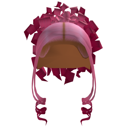 High Curly Updo In Pink Ombre Roblox item