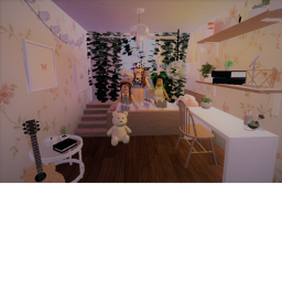 Mae, Chloe, and Emma meet and greet house