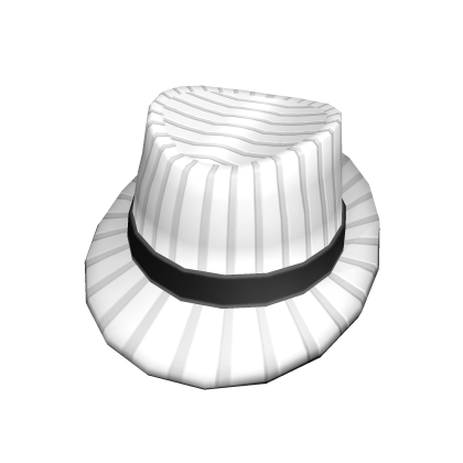 White Pinstripe Fedora Roblox NoFilter