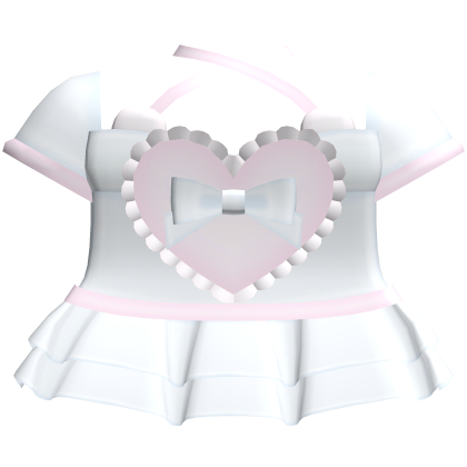 ♡ : FREE cute ruffled heart top in blue & pink thumbnail