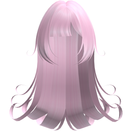 Gothic Long Pink Swirly Hair