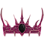(In Group Store) Goth Spiked Spire Hot-Pink Crown