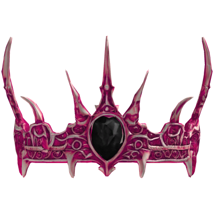 (In Group Store) Goth Spiked Spire Hot-Pink Crown