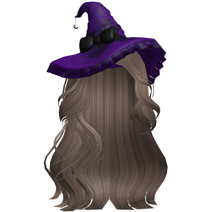 Halloween Side Swept Witch Hair (Ash Brown)