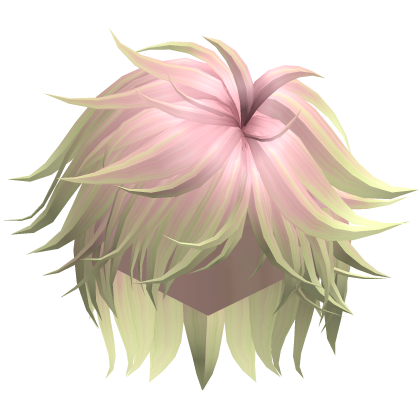 Anime Video Game Spikey Emo Boy Hair (Pink&Green)