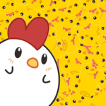 Chicken Family With Mama Chick