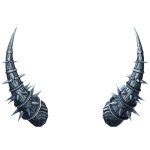 Iron Spiked Bluesteel Horns