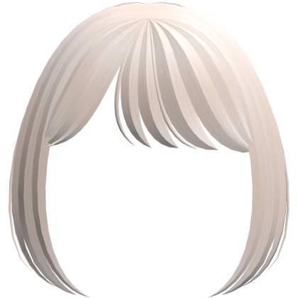 cute nerdy doll side swept bangs in pastel blonde Roblox item