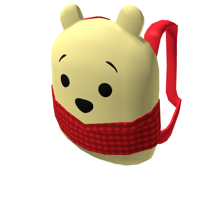 Roblox Item Red Winnie-The-Pooh Backpack 3.0