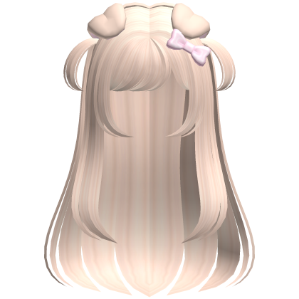 ♪ 〜Simple Blonde Long Anime Puppy Girl Hair Roblox item