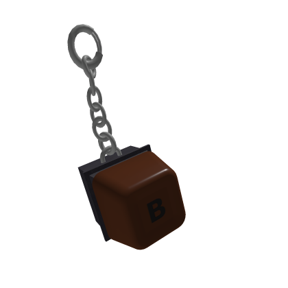 Chocolate B Keycap Keychain - Keyboard Escape