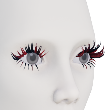 Catty Doll Red Streaks Eyelashes