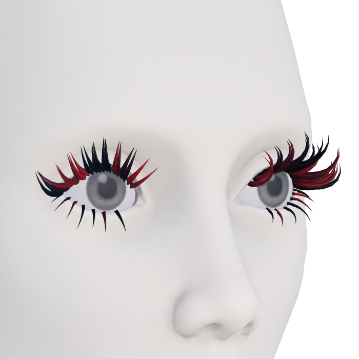 Catty Doll Red Streaks Eyelashes
