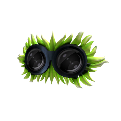 Green Crazy Fuzzy Neon Goggles