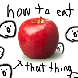 how to eat an apple