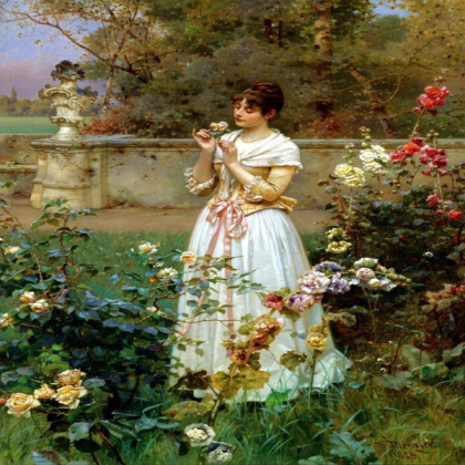 Victorian painting of flowers 2 Roblox decal