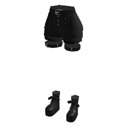 Poofy Shorts with Heeled Boots