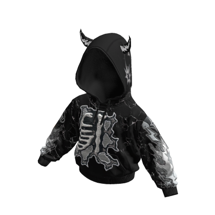 Dewney Hoodie hitam thumbnail