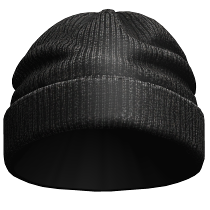 Black Worn Y2k Emo Beanie