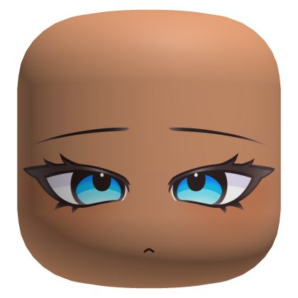 Cute Calm Face [Blue] - Nougat Roblox item