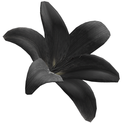 tropical y2k hair lily flower black Roblox item