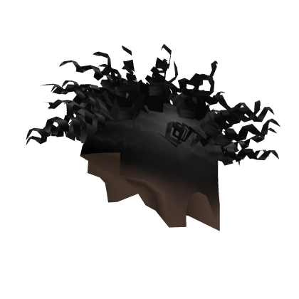 Curly Taper1/2  [Black] Roblox item