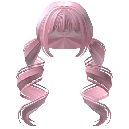 Long Anime Twin Drills in Pink Roblox Item Rolimon s