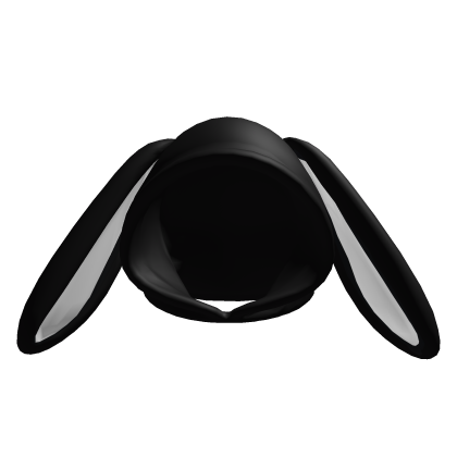 Bunny Hood Black White Roblox item