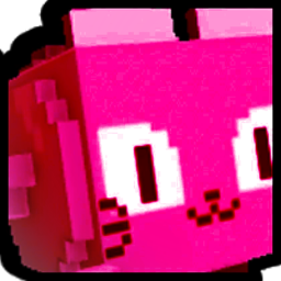 Violet Huge Pixel Cat
