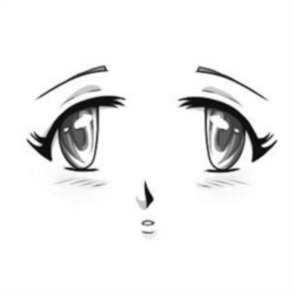 Anime Girl Face Roblox decal