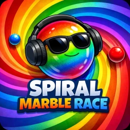 spiral marble race but you are a marble icon