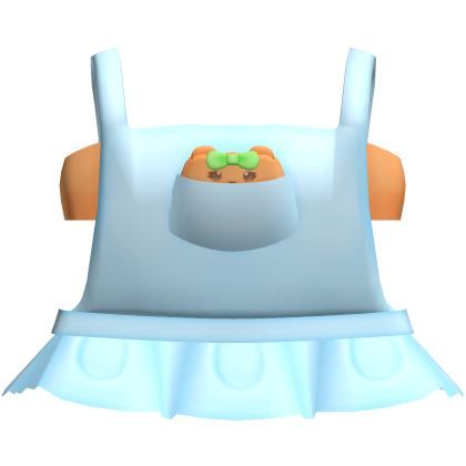 ♡ cutesy halloween pumpkin bear overall top Roblox item
