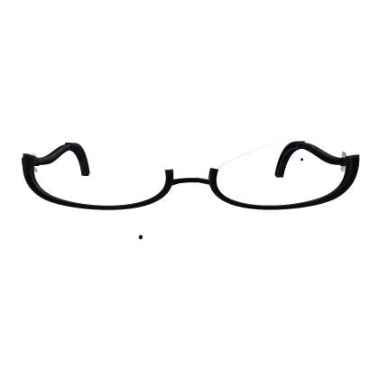 Low eye glasses + Beauty mole *Black*