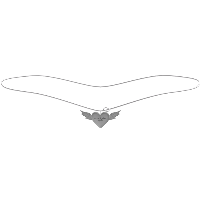 ... matching angel necklace ♡｡ alone ; together