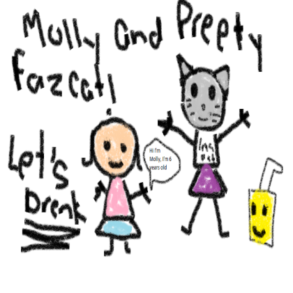 snan kids drawing (drawn by molly) Roblox decal