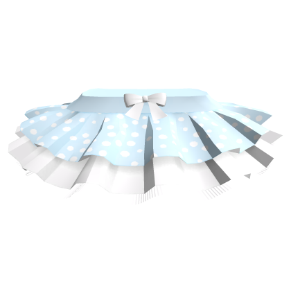 Blue Mushroom Ruffled Tulle Skirt thumbnail