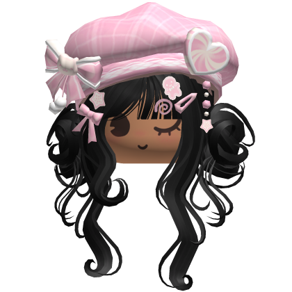 ♡ Christmas Swirly Wispy Buns (Black)